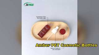 Chai mỹ phẩm Amber PET Bao bì OEM