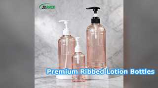 Nhà máy sản xuất chai bơm lotion PET có gân cao cấp trực tiếp