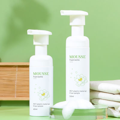 Chai xịt bọt PET JXPACK với đầu bơm nhấn và trang trí tùy chỉnh với thiết kế bóng bẩy cho Chăm sóc cá nhân