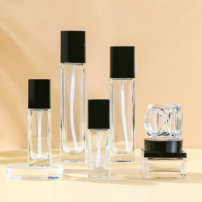 Chiếc chai mỹ phẩm bằng kính có thể tùy chỉnh, thân thiện với môi trường và chống rò rỉ cho bao bì chăm sóc da cao cấp